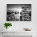 Ocean Sunset Multi Names Premium Canvas Crossroads Personalized Wall Art - Family Street Sign Family Name Art Canvas For Home Decor Personalized Canvas Family - CANLA75 - CustomCat
