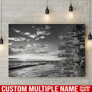 Ocean Sunset Personalized Multi-Names Canvas Family - CANLA75 - CustomCat