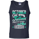 October girl with tattoos pretty eyes and thick things T-shirts CustomCat