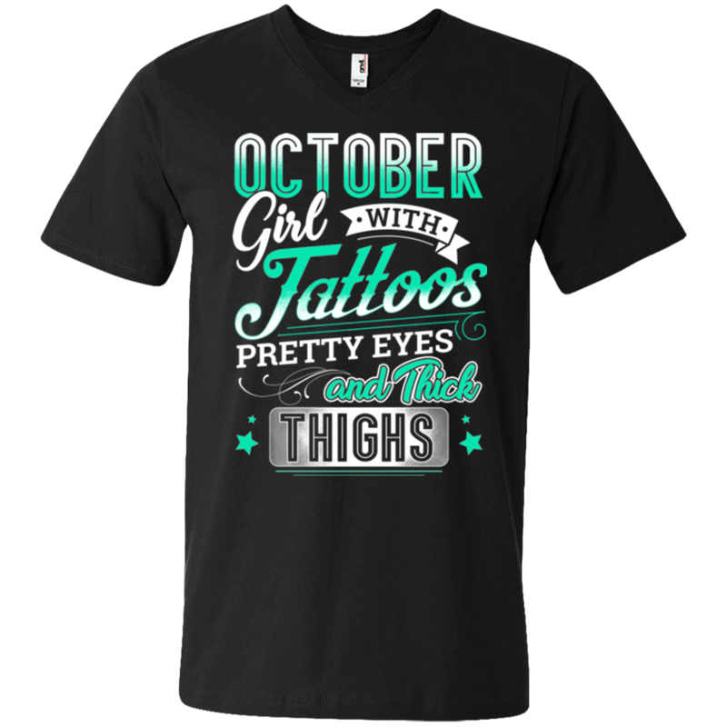 October girl with tattoos pretty eyes and thick things T-shirts CustomCat