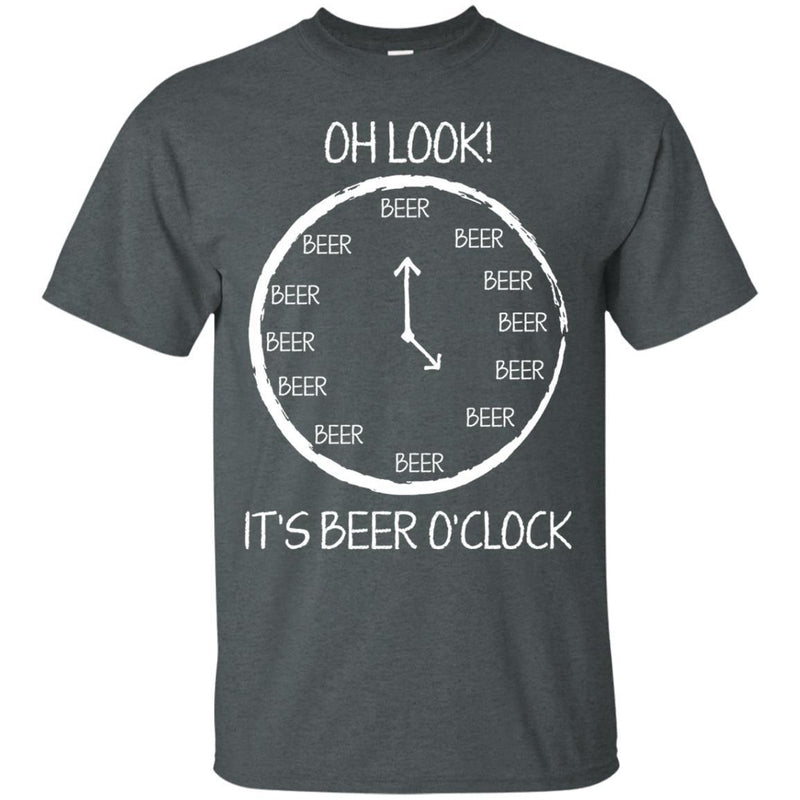Oh Look It's Beer O'clock T-shirt CustomCat