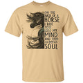 On The Back Of Horse I Ride To Lost My Mind And Find My Soul- Horses T-shirt CustomCat