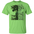 On The Back Of Horse I Ride To Lost My Mind And Find My Soul- Horses T-shirt CustomCat