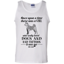 Once Upon A Time There Was A Girl Really Loved Dogs And Had Tattoos T-shirt CustomCat
