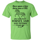 Once Upon A Time There Was A Girl Who Really Loved Horses And Had Tattoo Horse T-shirt CustomCat