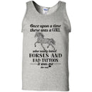 Once Upon A Time There Was A Girl Who Really Loved Horses And Had Tattoo Horse T-shirt CustomCat