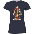 Owl T-Shirt Funny Cute Owl Christmas Tree Day Gift Tee Shirt CustomCat