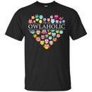 Owl T-Shirt I'm An Owlaholic Awesome Tees For Christmas Tee Shirt CustomCat