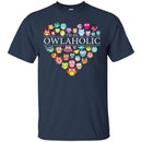Owl T-Shirt I'm An Owlaholic Awesome Tees For Christmas Tee Shirt CustomCat