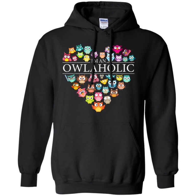 Owl T-Shirt I'm An Owlaholic Awesome Tees For Christmas Tee Shirt CustomCat