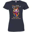 Owl T-Shirt She's Beauty Grace She'll Peck You In The Face Colorful Owl Funny Gift Tee Shirt CustomCat