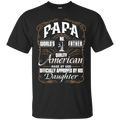 Papa and Daughter Funny T-shirt CustomCat