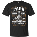 Papa and Daughter Funny T-shirt CustomCat