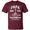 Papa and Daughter Funny T-shirt CustomCat