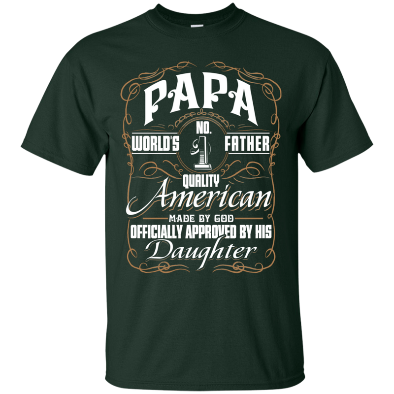 Papa and Daughter Funny T-shirt CustomCat