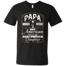 Papa and Daughter Funny T-shirt CustomCat
