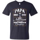 Papa and Daughter Funny T-shirt CustomCat