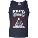 Papa not as lean but still as mean so don't i mess with my grandkids T-shirts CustomCat