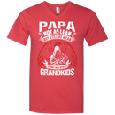 Papa not as lean but still as mean so don't i mess with my grandkids T-shirts CustomCat