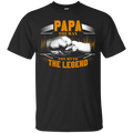 Papa The Man The Myth The Legend Funny T-shirt for Papa on Father's Day CustomCat