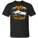 Papa The Man The Myth The Legend Funny T-shirt for Papa on Father's Day CustomCat