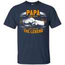 Papa The Man The Myth The Legend Funny T-shirt for Papa on Father's Day CustomCat
