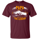 Papa The Man The Myth The Legend Funny T-shirt for Papa on Father's Day CustomCat