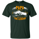 Papa The Man The Myth The Legend Funny T-shirt for Papa on Father's Day CustomCat