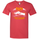 Papa The Man The Myth The Legend Funny T-shirt for Papa on Father's Day CustomCat