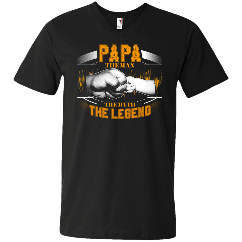 Papa The Man The Myth The Legend Funny T-shirt for Papa on Father's Day CustomCat