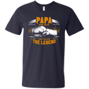 Papa The Man The Myth The Legend Funny T-shirt for Papa on Father's Day CustomCat