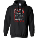 Papa The Man The Myth The Legend Funny T-shirts CustomCat