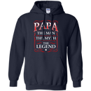 Papa The Man The Myth The Legend Funny T-shirts CustomCat