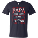 Papa The Man The Myth The Legend Funny T-shirts CustomCat