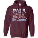 Papa The Man The Myth The Legend t-shirts CustomCat