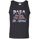 Papa The Man The Myth The Legend t-shirts CustomCat