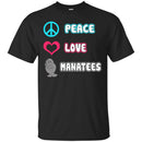 Peace Love Manatee T-shirt & Hoodie For Beach Lovers CustomCat