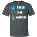 Peace Love Manatee T-shirt & Hoodie For Beach Lovers CustomCat