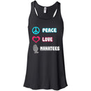 Peace Love Manatee T-shirt & Hoodie For Beach Lovers CustomCat