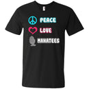Peace Love Manatee T-shirt & Hoodie For Beach Lovers CustomCat