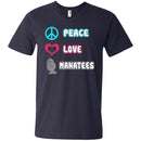 Peace Love Manatee T-shirt & Hoodie For Beach Lovers CustomCat
