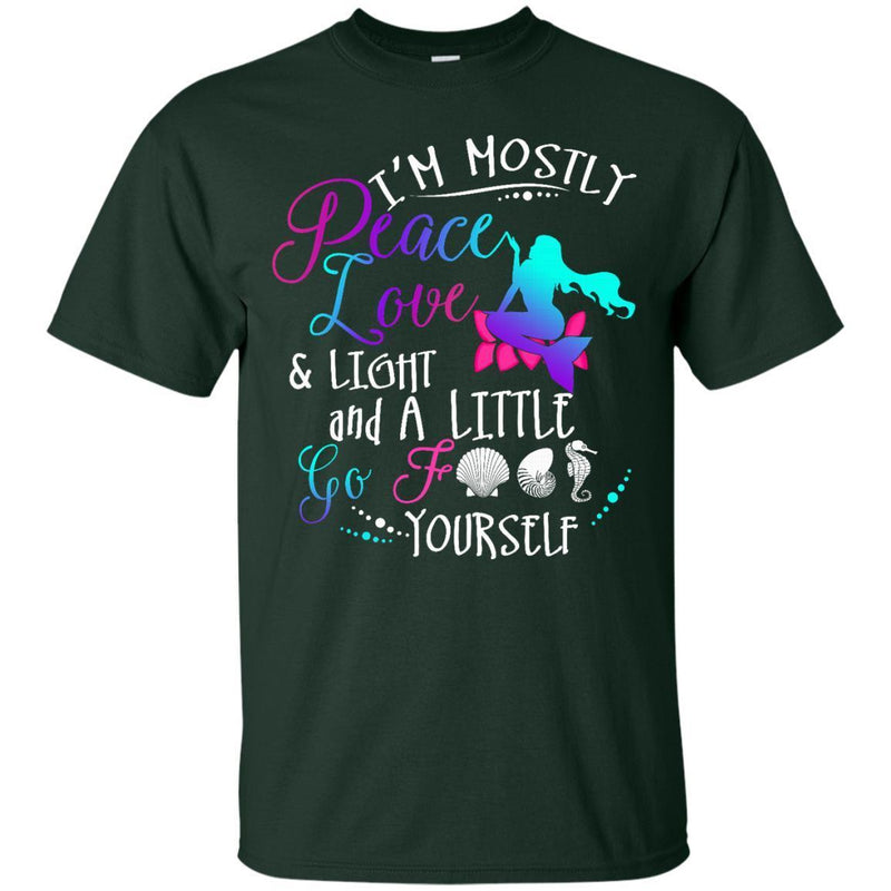 Peace Love Mermaid Tshirt CustomCat