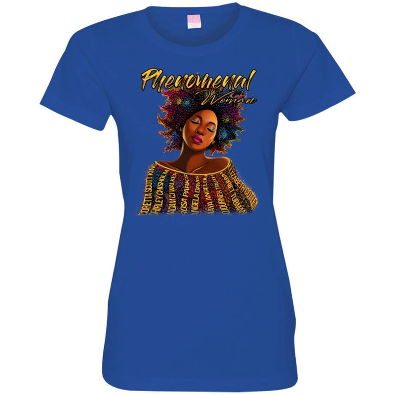 Phenomenal Women Black History Month T-Shirt for Women African Pride Shirts CustomCat