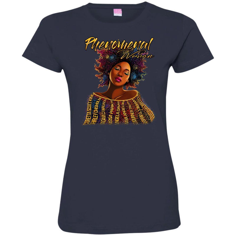 Phenomenal Women Black History Month T-Shirt for Women African Pride Shirts CustomCat