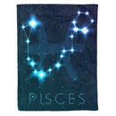 Pisces Zodiac Sign Astrology Fleece Blanket Spiritual Horoscope Constellations Stars Blanket Large Blanket interestprint