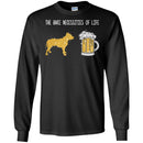 Pitbull Dog T-Shirt The Bare Necessities Of Life Will Come To You For Pitbull Beer Lovers Tee Shirts CustomCat