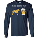 Pitbull Dog T-Shirt The Bare Necessities Of Life Will Come To You For Pitbull Beer Lovers Tee Shirts CustomCat