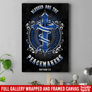 Police Canvas - Blessed Are The Peacemakers Mathew 5:9 Police - CANPO75 - CustomCat