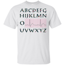 PQRST Alphabet Funny Nurse T-shirt CustomCat