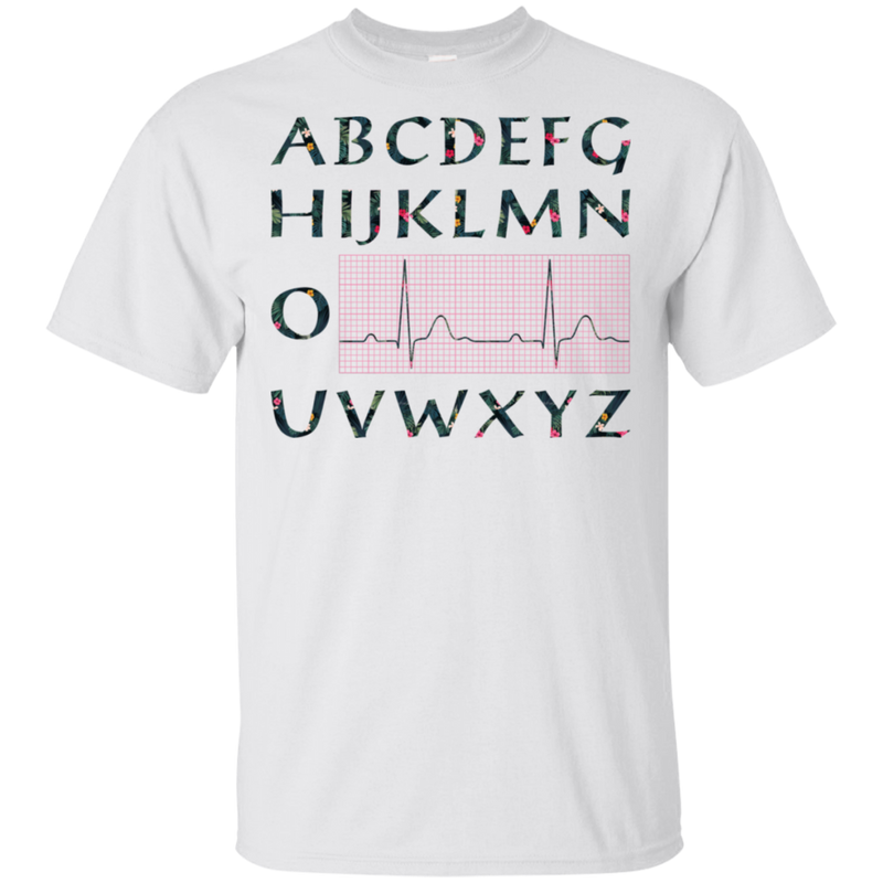 PQRST Alphabet Funny Nurse T-shirt CustomCat